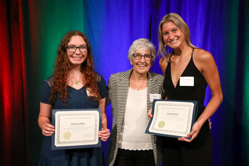 2023 recipients Harmony Dohm and Samantha Dietz.