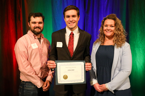 Jacob Wilson with 2023 recipient Ashton Shall.