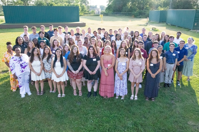 A group photo of the 20254 scholarship recipients. 