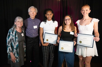 Richard and Vicki Thomas with the 2024 recipients.