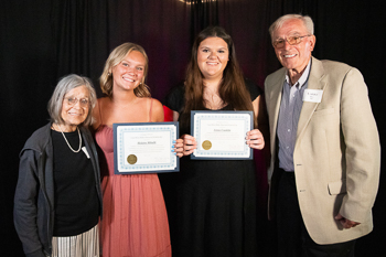 Larry and Rose Wile with 2024 recipient.