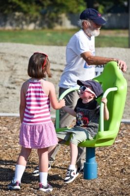 kids playing on playground
