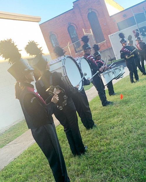 Buchanan High School drum line. 