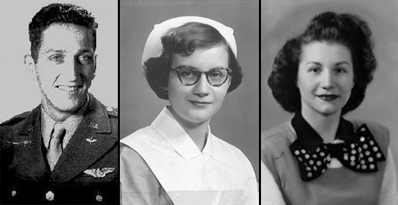 collage photo of Joseph, Rosemary and Wilma Low