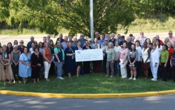 large group photo of all grant winners.