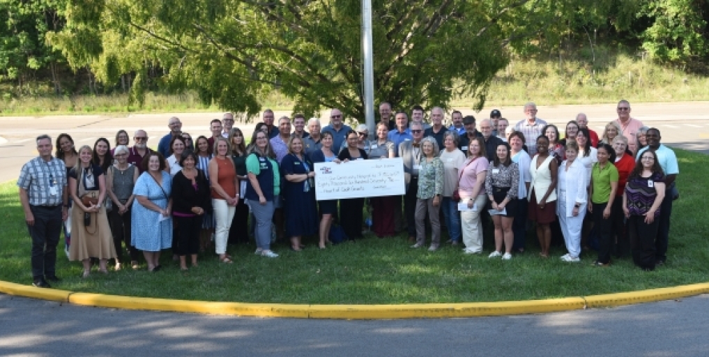 large group photo of all grant winners.