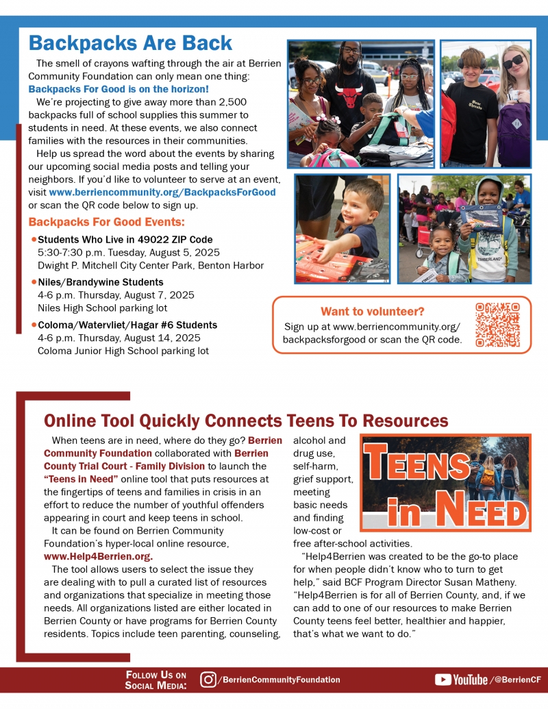 Image of page 2 of the summer 2025 newsletter. A readable version is located at the top of the page.