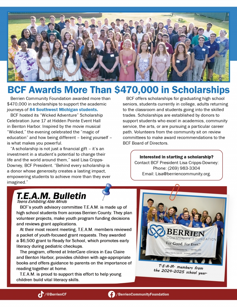 Image of page 3 of the summer 2025 newsletter. A readable version is located at the top of the page.