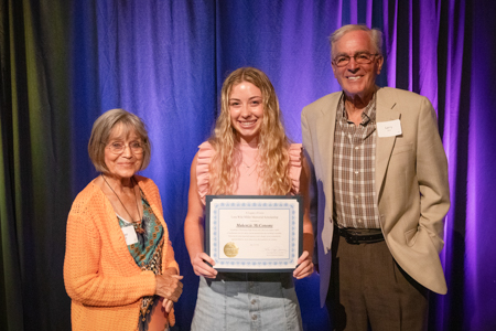 Larry and Rose Wile with 2024 recipient.